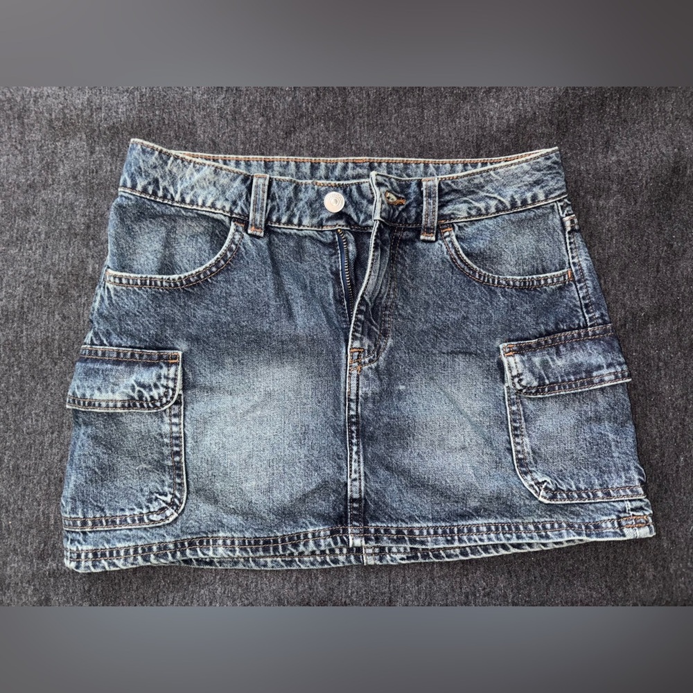 H&M Blue Denim Skirt